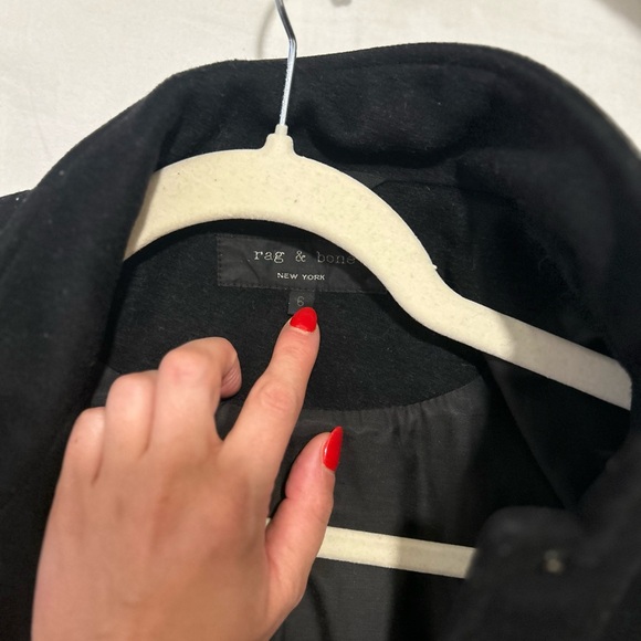 Wool leather bomber jacket - Picture 5 of 6